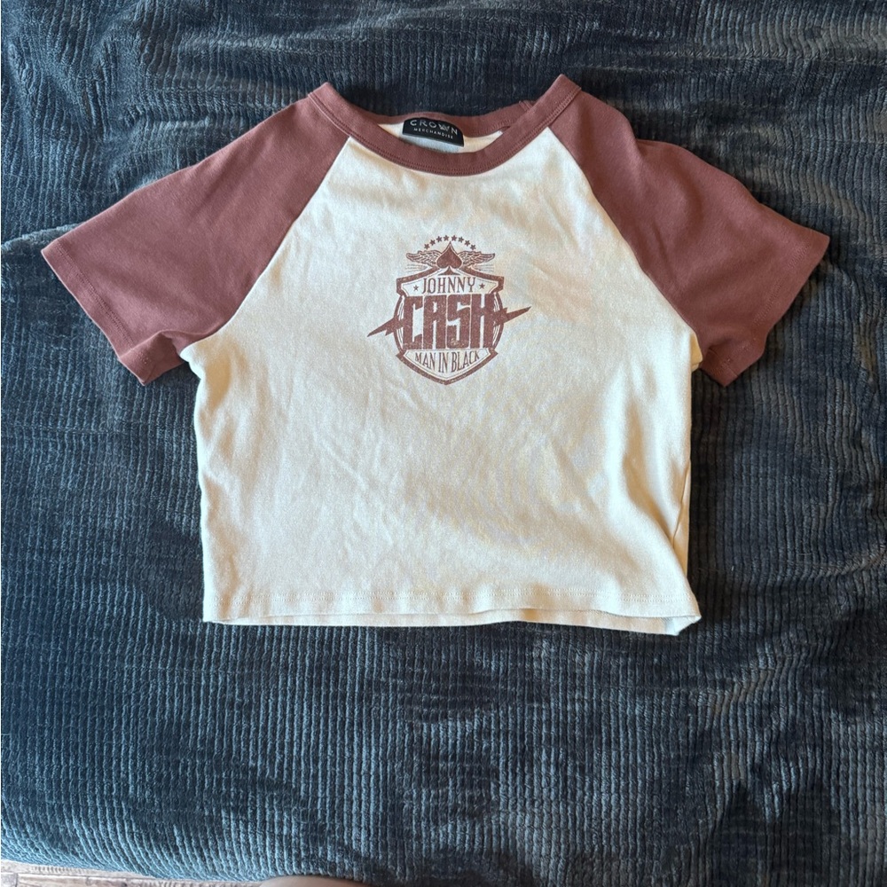 Johnny Cash Cropped Tee